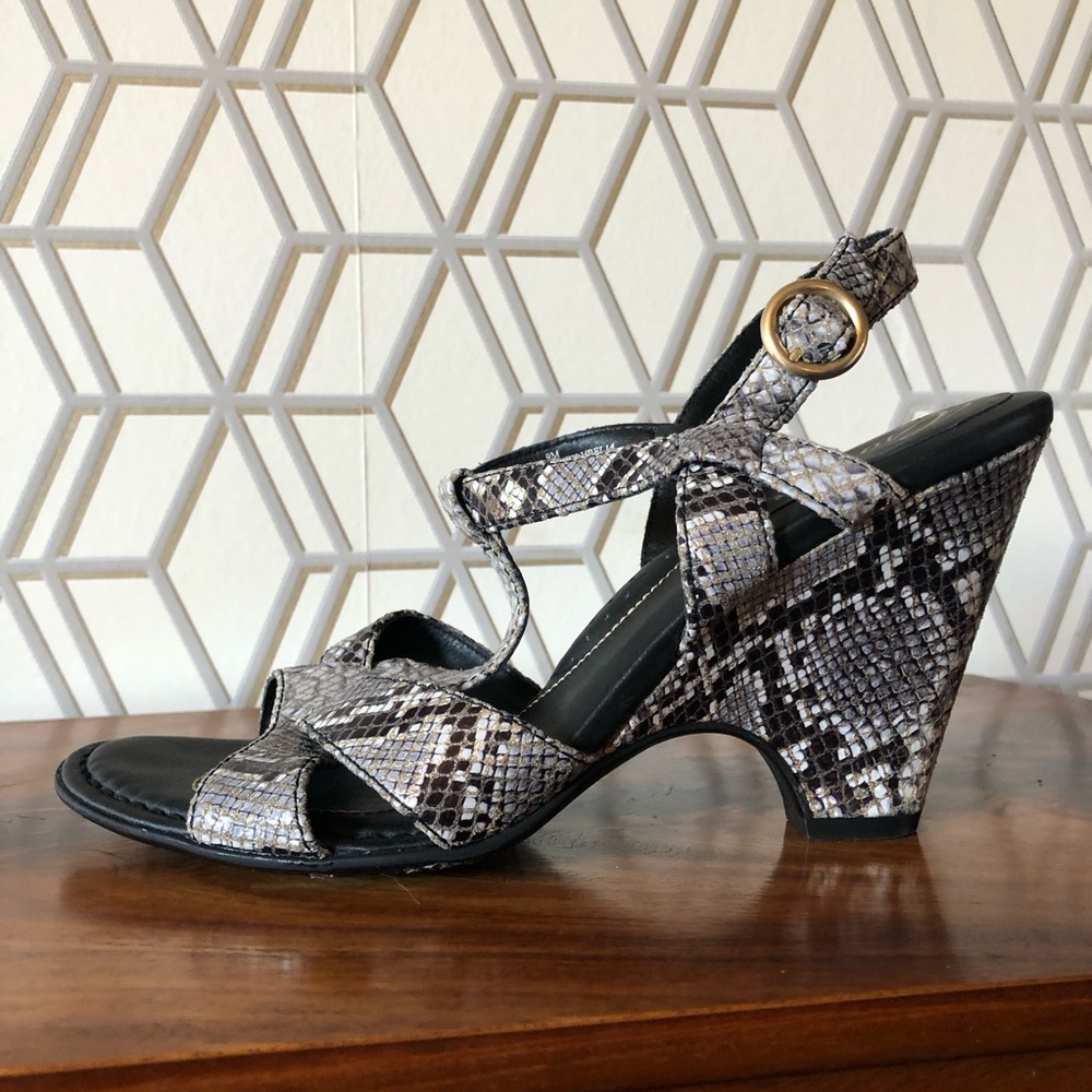 Born Crown snakeskin heels
